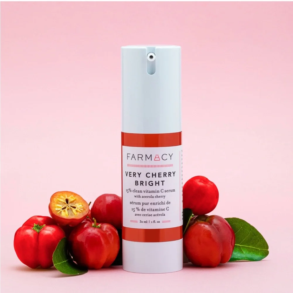 FARMACY Very Cherry Bright Face Serum 1oz $62 NIB CLEAN BEAUTY